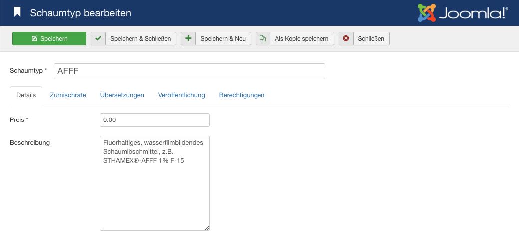 Schjaummittelarten Details